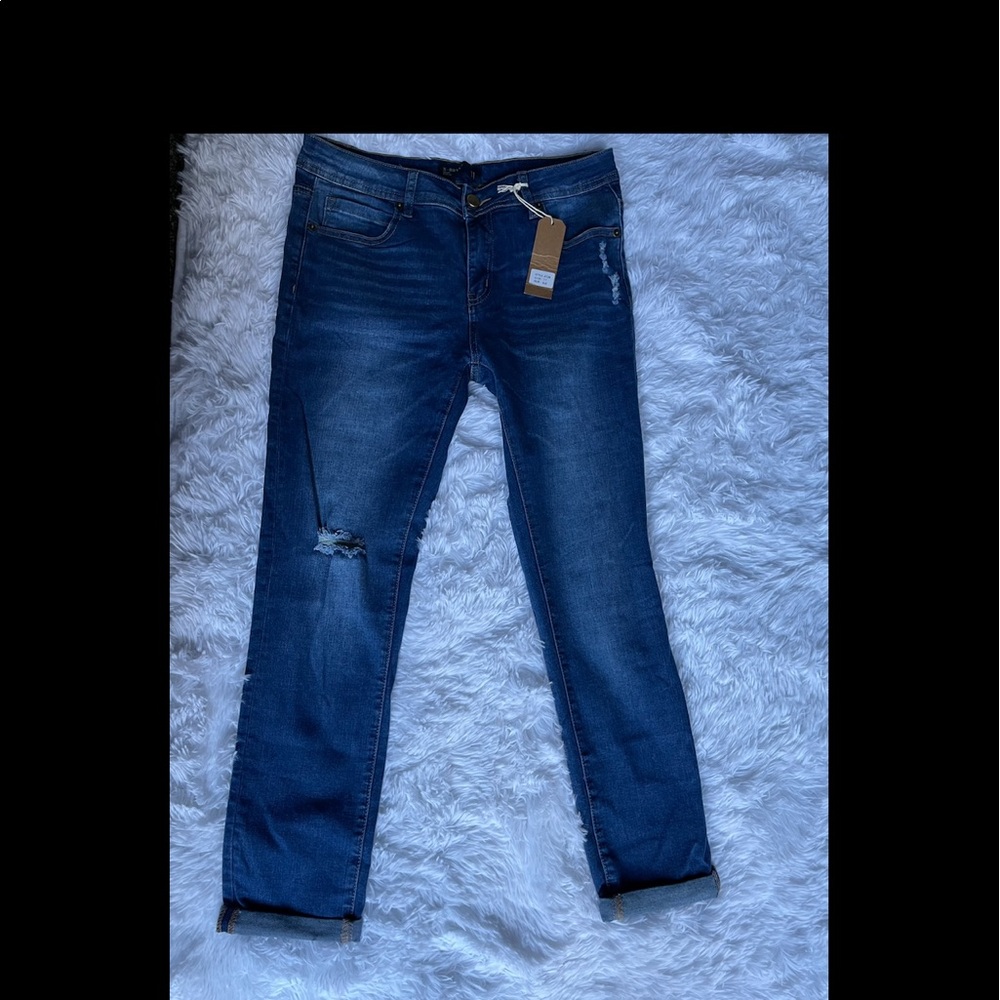 Roxy Size 9 Darkish/Lightish Blue Jeans